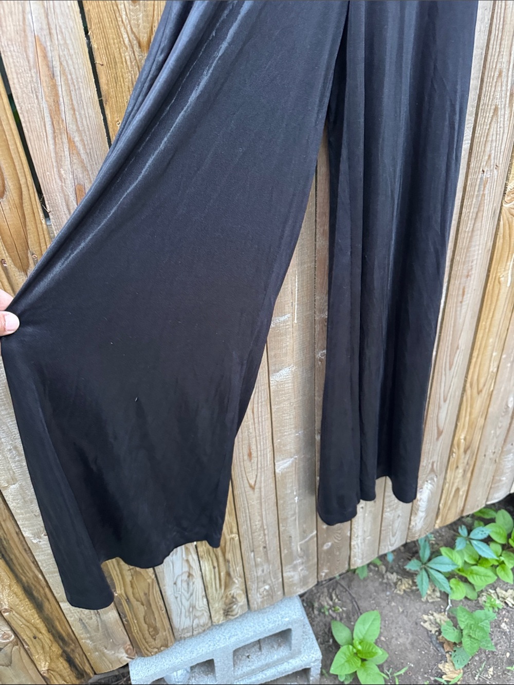 Norma Kamali Black elephant wide leg pant - Picture 3 of 9